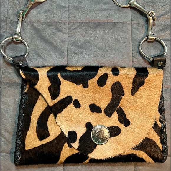 Cowhide Purse clutch size - Picture 2 of 4